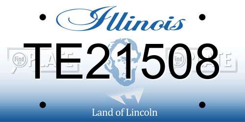 TE21508 Illinois License Plate