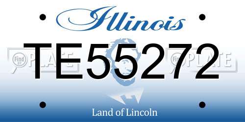 TE55272 Illinois License Plate