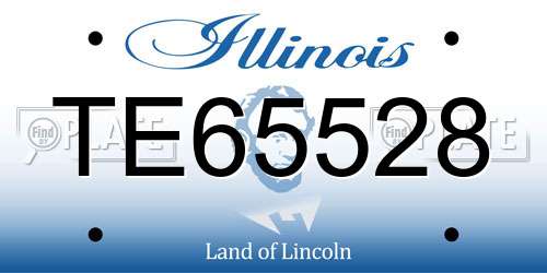 TE65528 Illinois License Plate