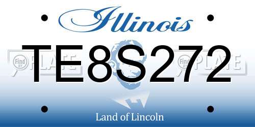 TE8S272 Illinois License Plate