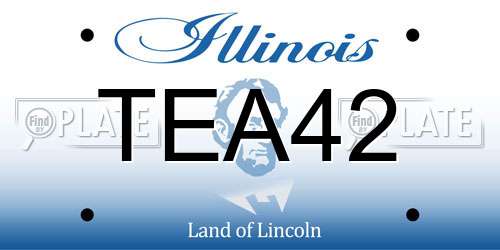 TEA42 Illinois License Plate