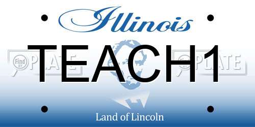TEACH1 Illinois License Plate
