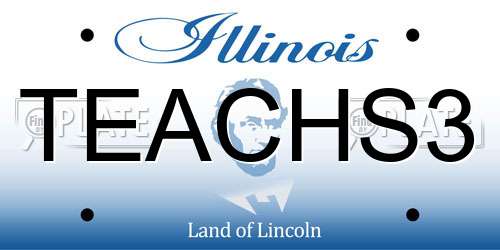 TEACHS3 Illinois License Plate