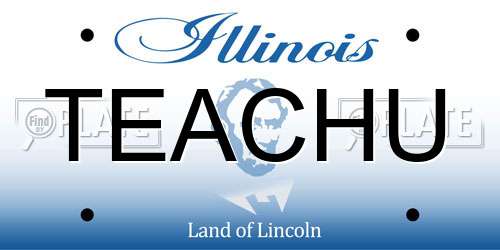 TEACHU Illinois License Plate