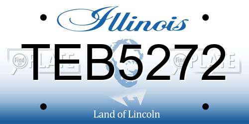 TEB5272 Illinois License Plate