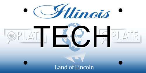 TECH Illinois License Plate
