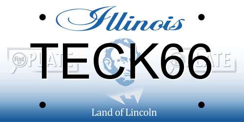 TECK66 Illinois License Plate
