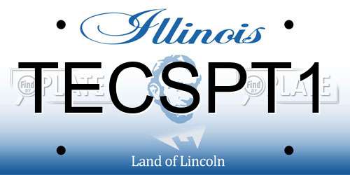TECSPT1 Illinois License Plate