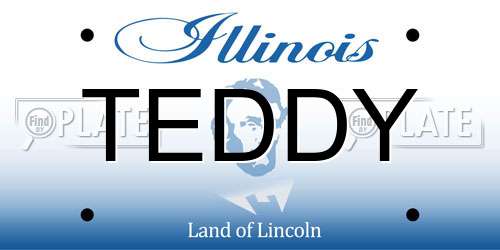 TEDDY Illinois License Plate