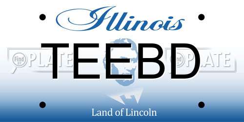 TEEBD Illinois License Plate