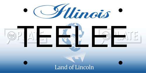 TEELEE Illinois License Plate