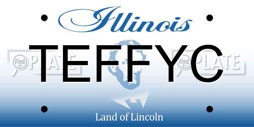 TEFFYC Illinois License Plate
