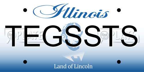 TEGSSTS Illinois License Plate