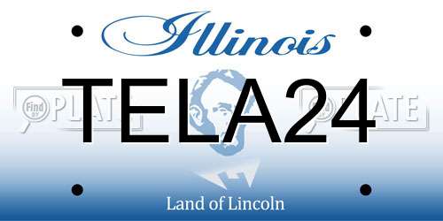 TELA24 Illinois License Plate