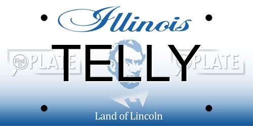 TELLY Illinois License Plate