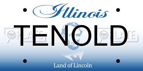 TENOLD Illinois License Plate