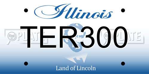TER300 Illinois License Plate