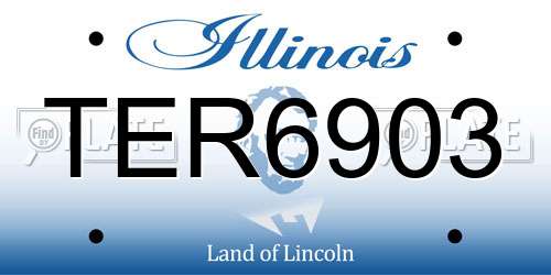 TER6903 Illinois License Plate