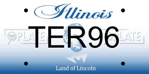TER96 Illinois License Plate