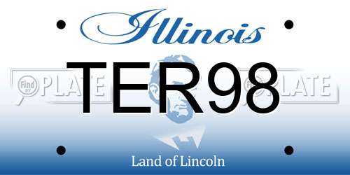 TER98 Illinois License Plate