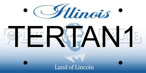 TERTAN1 Illinois License Plate