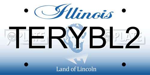 TERYBL2 Illinois License Plate