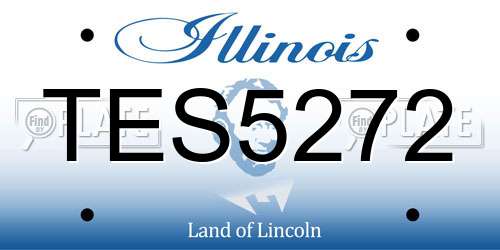 TES5272 Illinois License Plate
