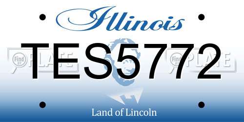 TES5772 Illinois License Plate