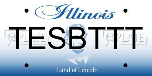 TESBTTT Illinois License Plate