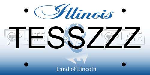 TESSZZZ Illinois License Plate