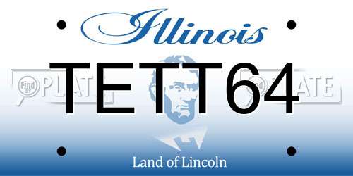 TETT64 Illinois License Plate