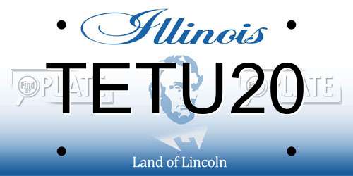 TETU20 Illinois License Plate