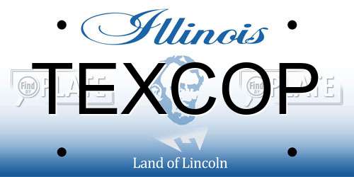 TEXCOP Illinois License Plate