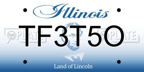 TF3T5O Illinois License Plate