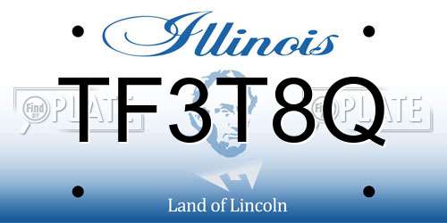 TF3T8Q Illinois License Plate