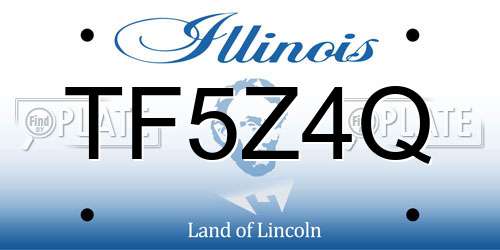 TF5Z4Q Illinois License Plate
