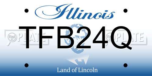 TFB24Q Illinois License Plate