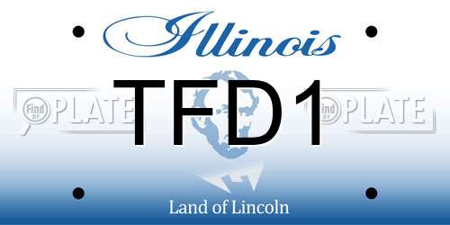 TFD1 Illinois License Plate