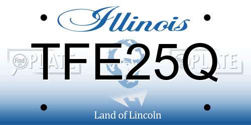 TFE25Q Illinois License Plate