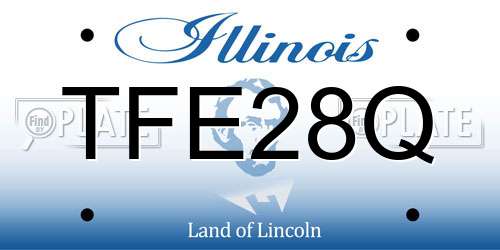 TFE28Q Illinois License Plate