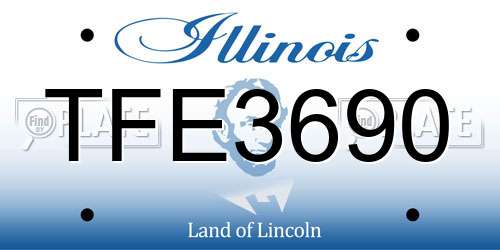TFE3690 Illinois License Plate