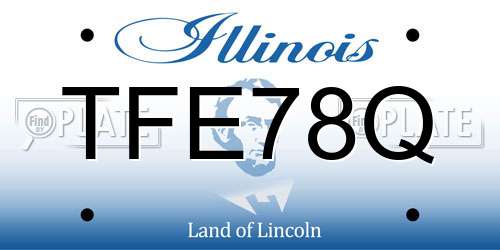 TFE78Q Illinois License Plate