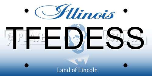 TFEDESS Illinois License Plate