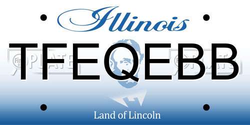 TFEQEBB Illinois License Plate