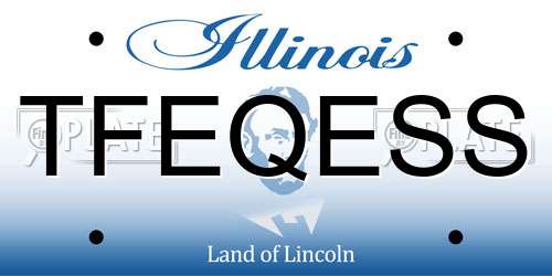 TFEQESS Illinois License Plate