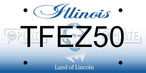TFEZ50 Illinois License Plate
