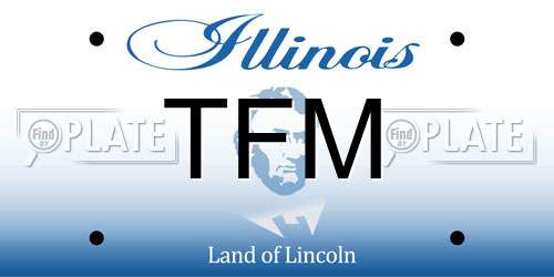 TFM Illinois License Plate