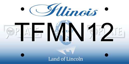TFMN12 Illinois License Plate