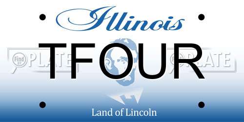 TFOUR Illinois License Plate