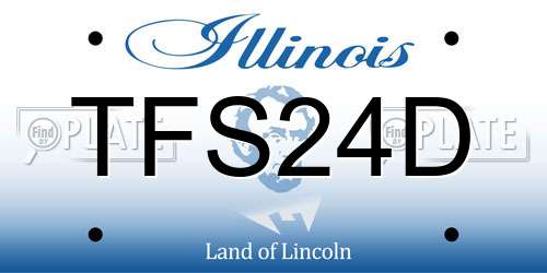 TFS24D Illinois License Plate